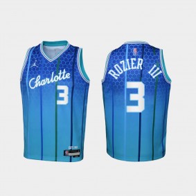 Terry Rozier III Hornets 75th Anniversary Jersey 2021-22 City Edition Teal Youth Uniform