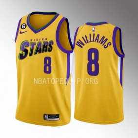 2023 NBA Rising Stars Jalen Williams Yellow Men's Uniform Oklahoma City Thunder #8 Jersey