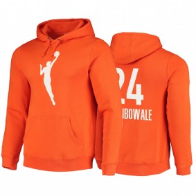 Arike Ogunbowale Dallas Wings Orange Hoodie WNBA Primary Logo