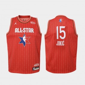 #15 Nikola Jokic Red 2020 NBA All-Star Game Youth Denver Nuggets Jersey