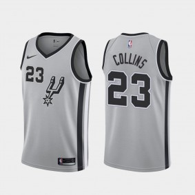 San Antonio Spurs Zach Collins 2021 Trade Statement Edition Black Jersey #23